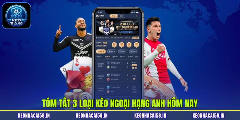 Tóm tắt 3 loại kèo Ngoại Hạng Anh hôm nay